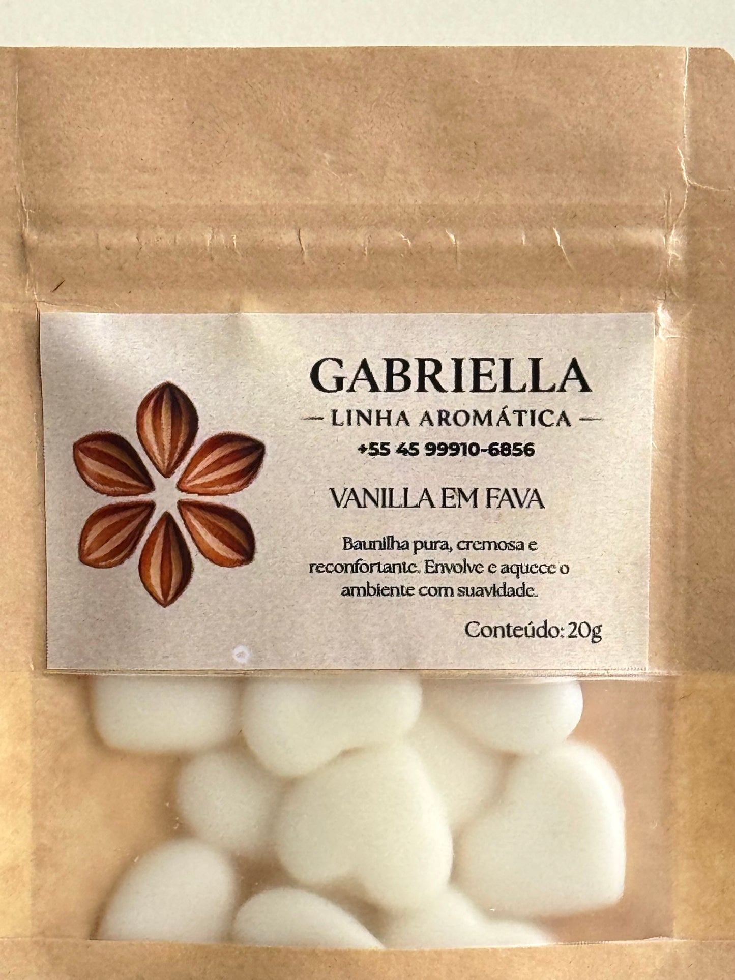 Wax Melts Vanilla em Fava