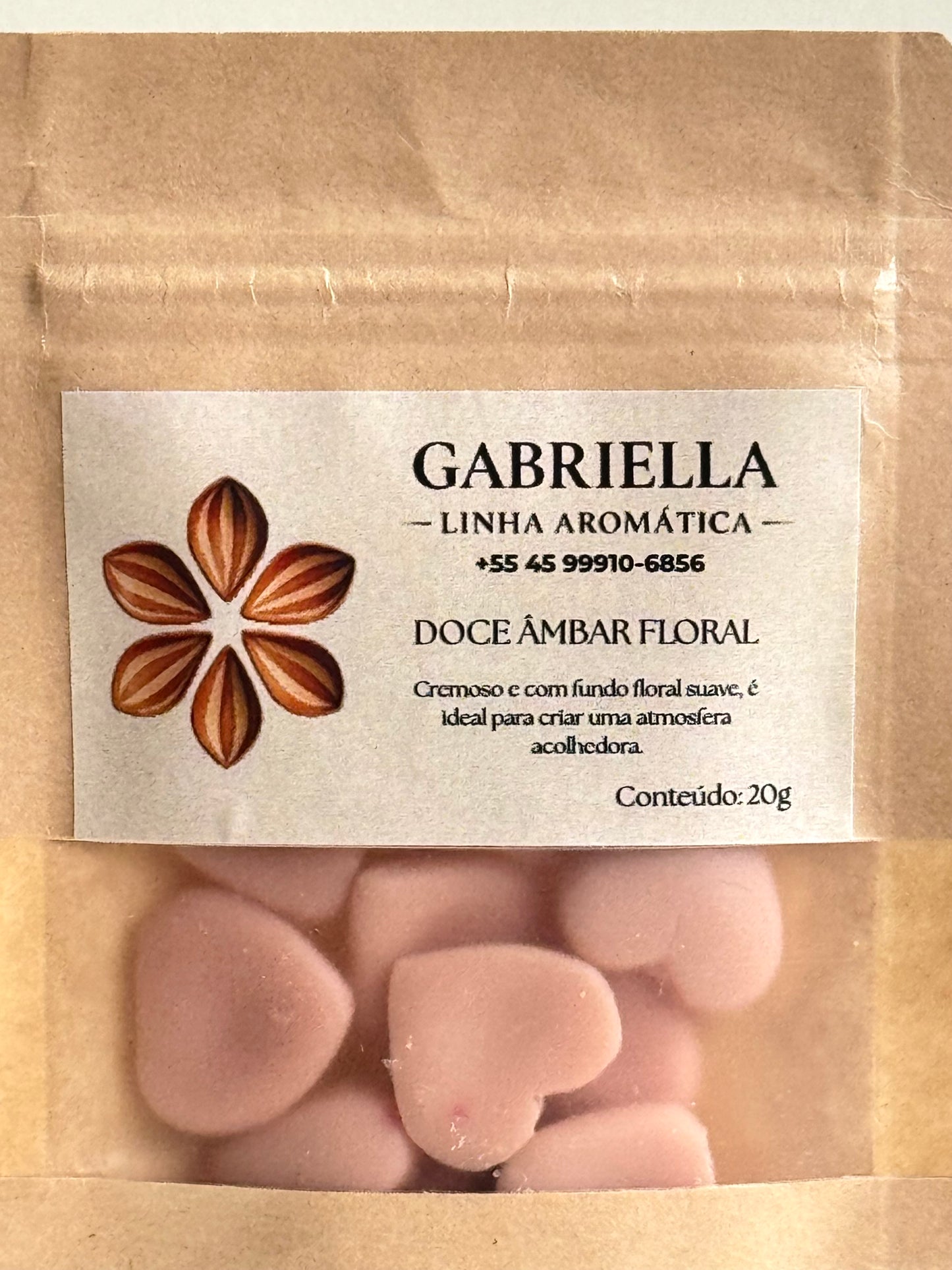 Wax Melts Doce Âmbar Floral