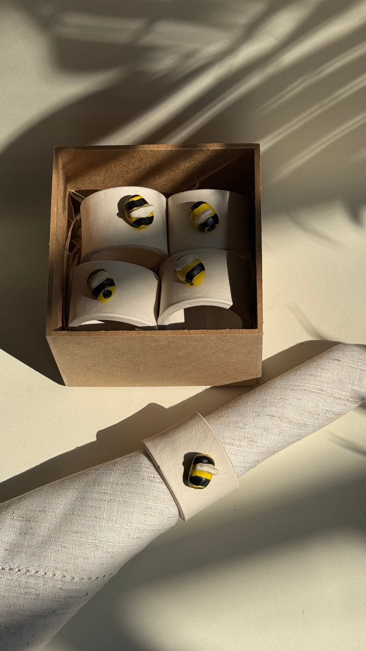 Jogo de anéis de guardanapo