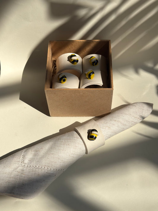 Jogo de anéis de guardanapo